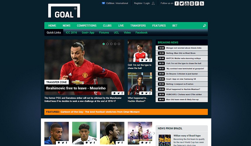 Goal.com website