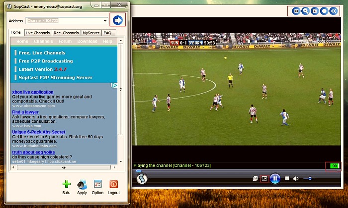 Download SopCast App and Watch Football Live Streaming for Free