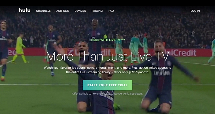 Watch football online with Hulu App for Android, iPhone and iPad